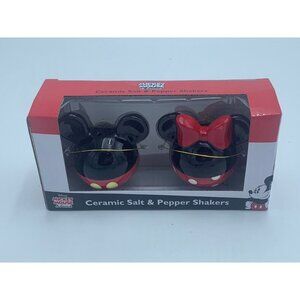 Disney Mickey and Minnie Mouse Ceramic Salt & Pepper Shakers